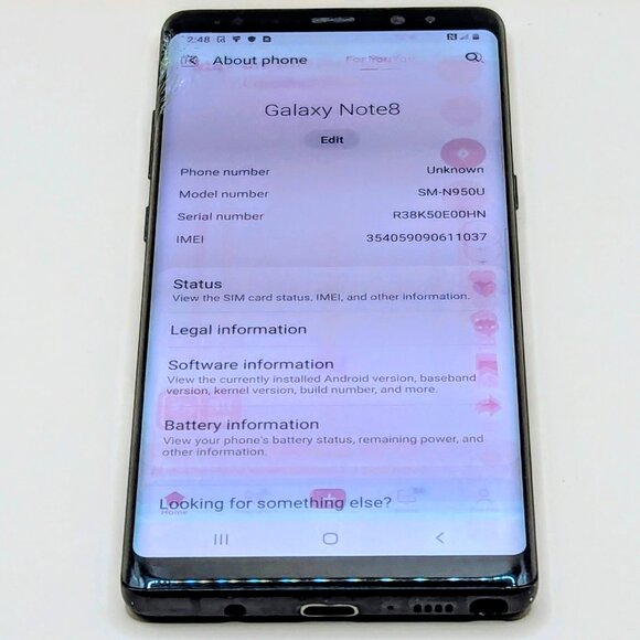Samsung Galaxy Note8 64GB Black (Unlocked) #20*** - Picture 5 of 6